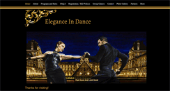 Desktop Screenshot of eleganceindance27.com
